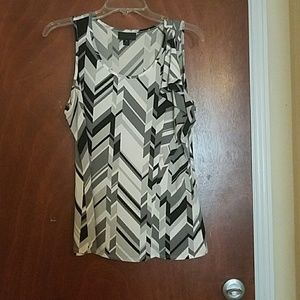 White and Black Worthington tank top